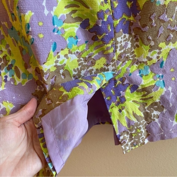 TALBOTS Skirt Size 4 VGUC Lavender floral pattern - Picture 3 of 7